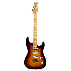 Godin Progression Electric Guitar - Vintage Burst Flame/Maple