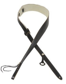 Levy's PM1 Acoustic/Dobro Leather Strap - Black