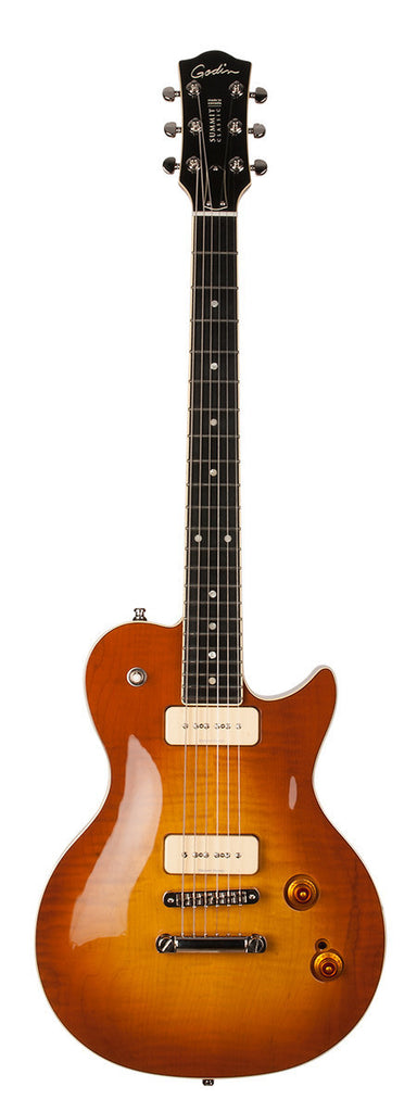 Godin Summit Classic Carved Top P90 Electric Guitar (Creme Brulee HG) W/Gigbag