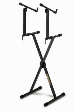 Hercules EZ Lok 2-Tier Keyboard X-Stand - Single Braced