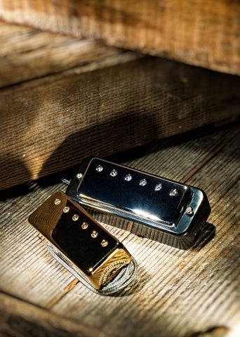 LOLLAR HUMBUCKER STYLE 10-407-211-1 MINI RING NECK NICKEL PICKUP/SOAPBAR RING CREAM/SINGLE COND.