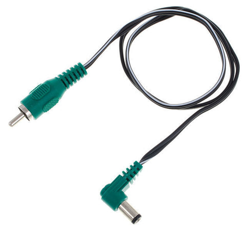 CIOKS 4050 TYPE 4 / 5.5 &amp; 2.5MM / DC-PLUG / CENTRE POSITIVE / L SHAPE / 50CM (GREEN)