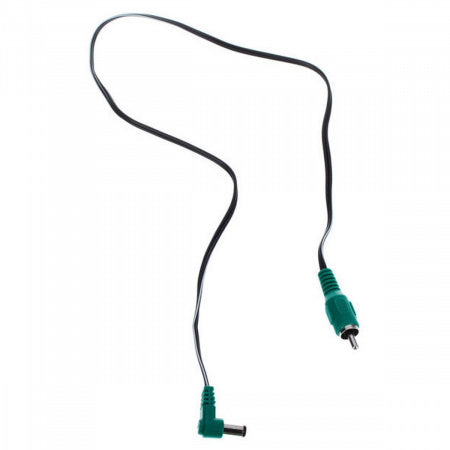 CIOKS 4030 TYPE 4 / 5.5 & 2.5MM / DC-PLUG / CENTRE POSITIVE / L SHAPE / 30CM (GREEN)