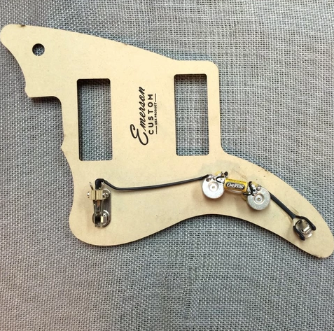 EMERSON CUSTOM STANDARD JAZZMASTER PREWIRED KIT (1MEG POTS + 0.047UF CAP) ** NO RHYTHM CIRCUIT ***