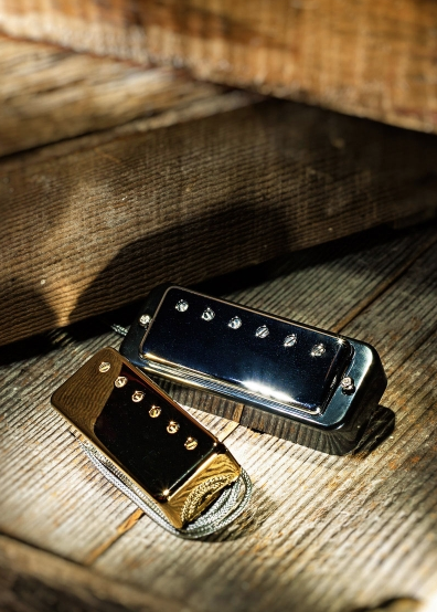 LOLLAR HUMBUCKER STYLE 10-407-223-1 MINI RING BRIDGE NICKEL PICKUP - 4 COND./RING MOUNT/NO RING INC. ($180 USD)