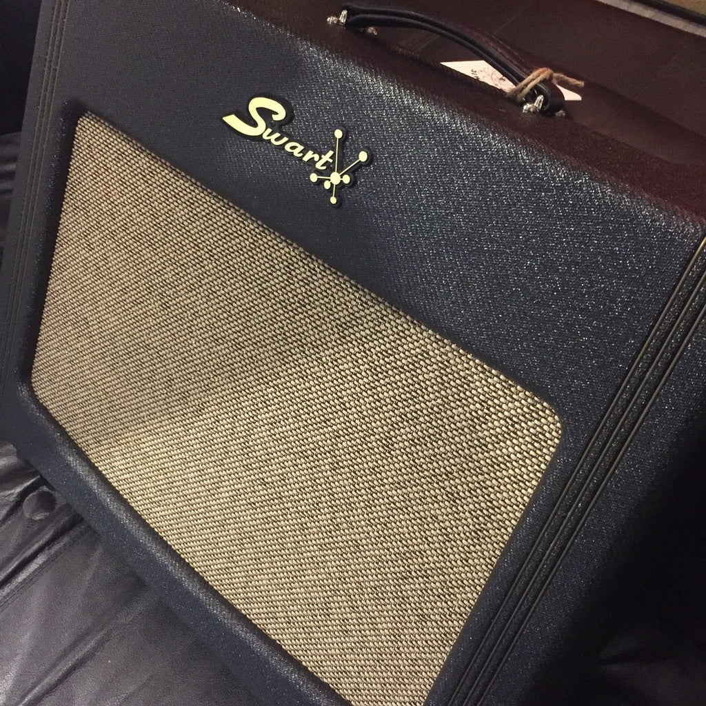 SWART AST MASTER 1X12 COMBO (18W/CLASS A/DUAL 6V6 (OPTIONAL 6L6 OR EL34)/CATHODE BIASED/TUBE RECTIFIED/12DW7 SPRING VERB/TREMOLO/ALNICO GOLD/DARK TWEED/LARGER CABINET/SELECTABLE OUTPUTS/MASTER W/BYPASS) ($2448 USD)