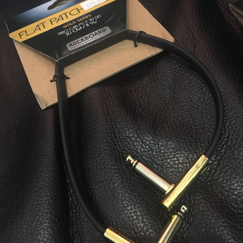 ROCKBOARD FLAT PATCH CABLE ‘GOLD SERIES’ 30CM/11.81IN