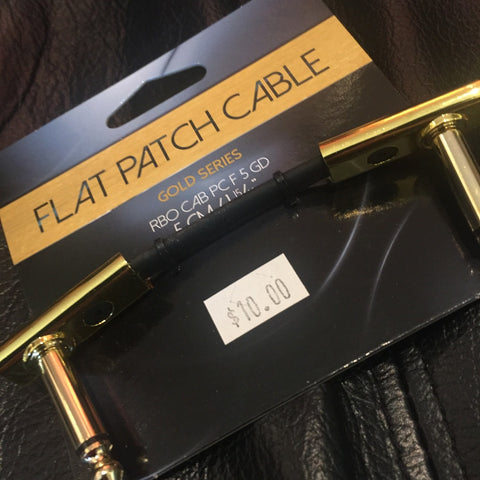 ROCKBOARD FLAT PATCH CABLE ‘GOLD SERIES’ 5CM/1.97IN