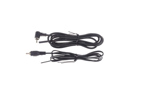 CIOKS 1000-R OPEN END FLEX/ ROUND CABLE & ANGLED RCA PLUG 150 CM (BLACK)