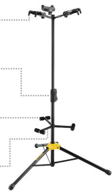 Hercules GS432B Auto Grip Tri Guitar Stand W/Foldable Backrest