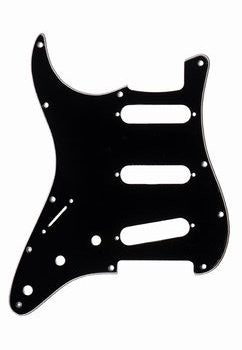 Allparts 3-Ply Strat Left Handed Pickguard (Black/White/Black)