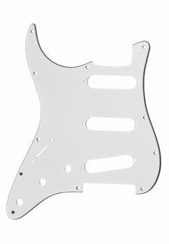 Allparts 3-Ply Strat Left Handed Pickguard (White/Black/White)