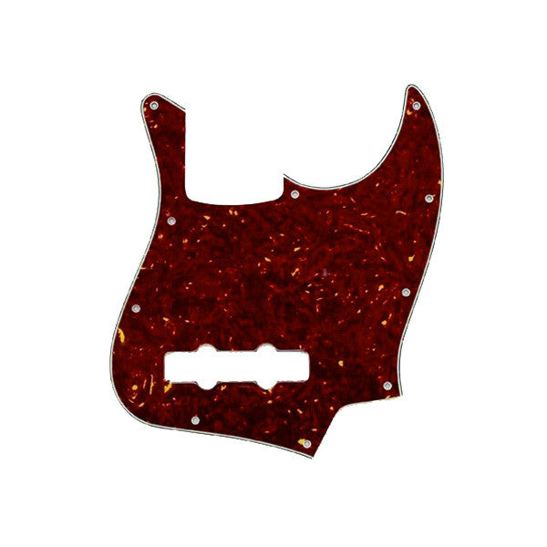 Allparts Pick Guard For J Bass (4-Ply Tortoise/ Parchment/ Black/ Parchment)