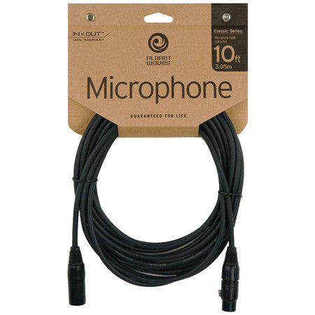 Planet Waves Classic Series Microphone Cable (XLR ML to XLR FM) - 10'