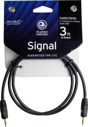 Planet Waves 3' Cable (1/8 to 1/8 Straight)