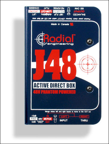 Radial J48 Phantom Powered Active Direct Box