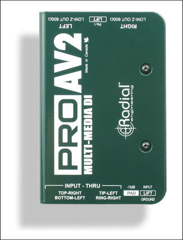 Radial ProAV1 and ProAV2 Multimedia DI