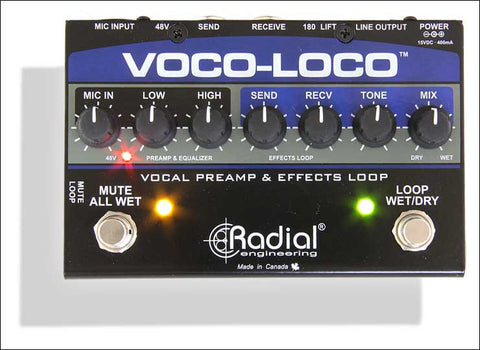 Radial Voco-Loco Effects Switcher for Voice or Instrument