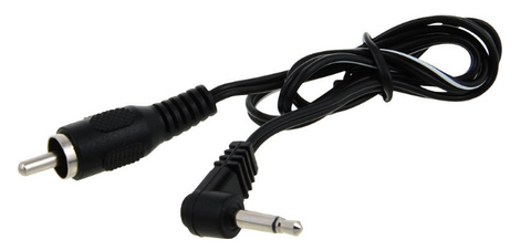CIOKS 5050 TYPE 5 / 3.5MM JACK PLUG / TIP POSITIVE / L-SHAPE / 50CM (BLACK)