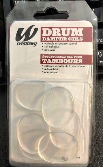 WESTBURY WDDG6 DRUM DAMPER GELS CLEAR (6 PC)