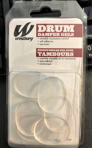 WESTBURY WDDG6 DRUM DAMPER GELS CLEAR (6 PC)