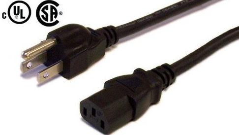 IEC CABLE STRAIGHT 6 FT. - BLACK