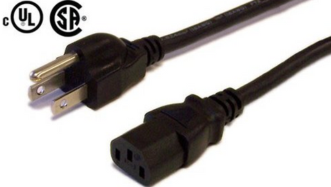 IEC CABLE STRAIGHT 6 FT. - BLACK