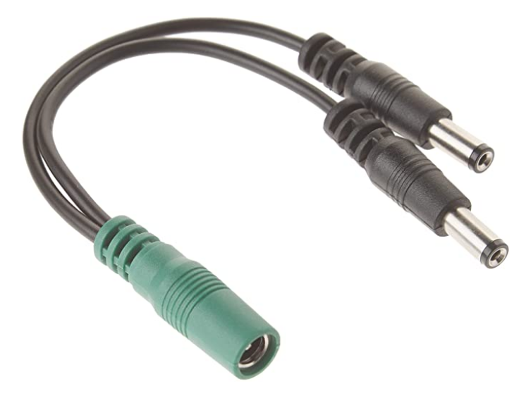 VOODOO LAB PPAP CURRENT DOUBLER ADAPTER 4IN 2 X 2.1MM/2.1MM FEMALE