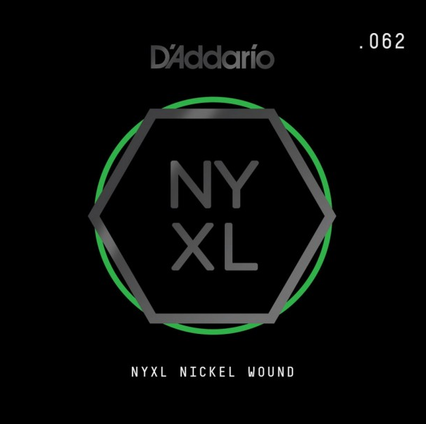 D'ADDARIO NYNW062 NYXL SINGLE NICKEL WOUND 062