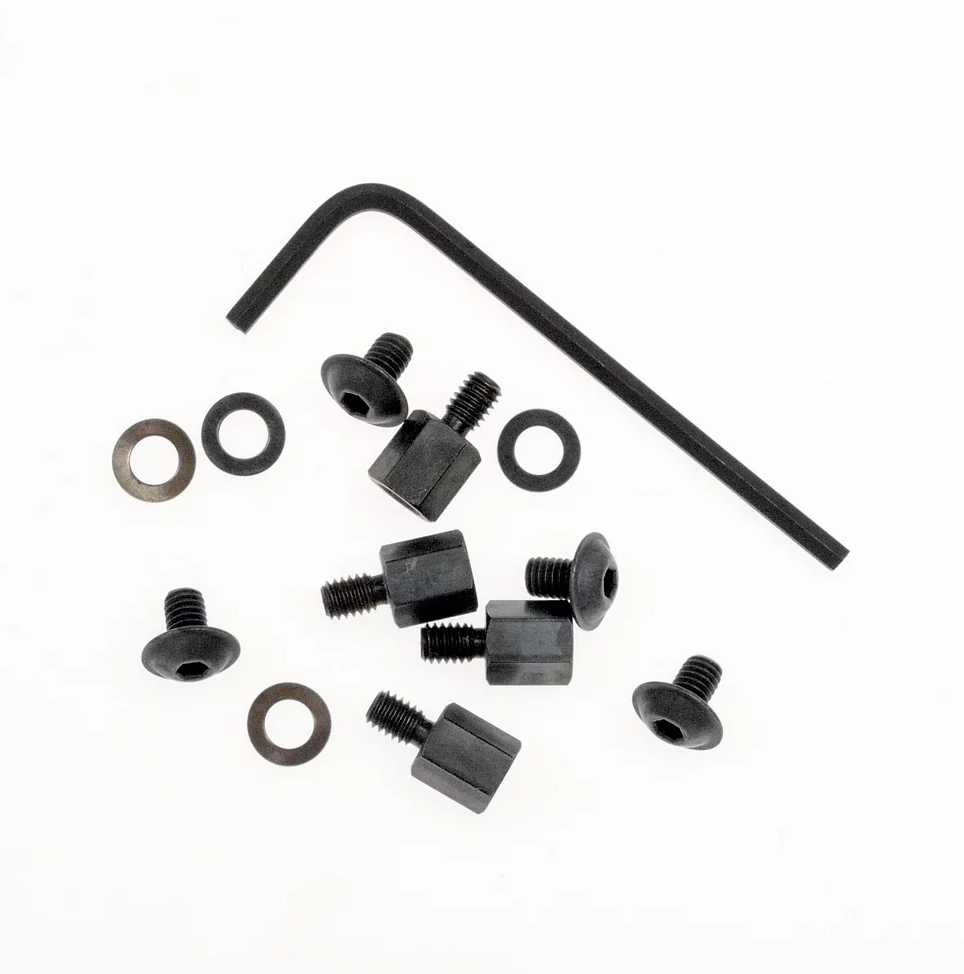 CIOKS 4HEX M4 X 8MM HEX STAND-OFFS/WASHERS & SCREWS/SET OF 4 PC EACH INCL. HEX KEY