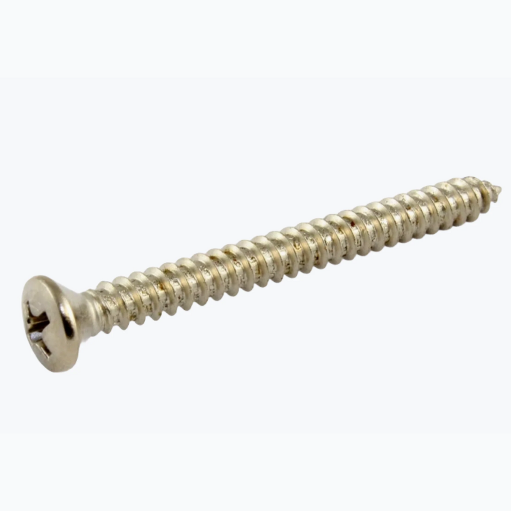 ALLPARTS GS-0005-B01 NICKEL NECK PLATE SCREWS - BULK PACK OF 50 ($30.80 USD)