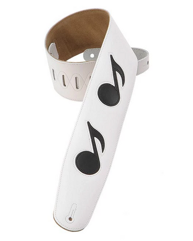 Levy's 3-1/2" Leather w/ Notes - White