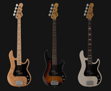 G&L TRIBUTE LB-100 BASS (NATURAL GLOSS/ASH/3-PLY BLACK PG/MAPLE BOARD/VINTAGE TINT GLOSS/1XSPLIT ALNICO) - CASE NOT INCL.