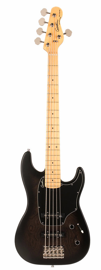 Godin Shifter Classic 5 String Electric Bass Guitar - Black Burst SG/Rosewood