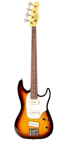 Godin Shifter Electric Bass Guitar - Vintage Burst Flame/Rosewood