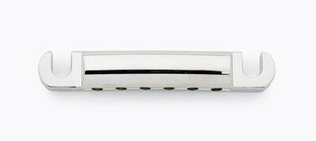 Allparts Stop Bar Tailpiece With USA Thread Studs & Anchors ( 3-1/14 Stud Spacing) - Chrome