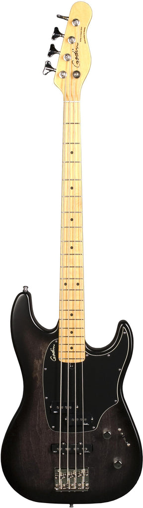Godin Shifter Classic Electric Bass Guitar w/ Gigbag - Black Burst SG/Maple