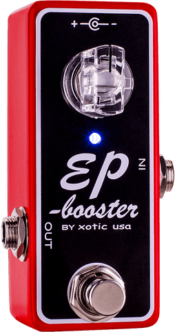 XOTIC EFFECTS EP BOOSTER PEDAL - LTD.ED.RED