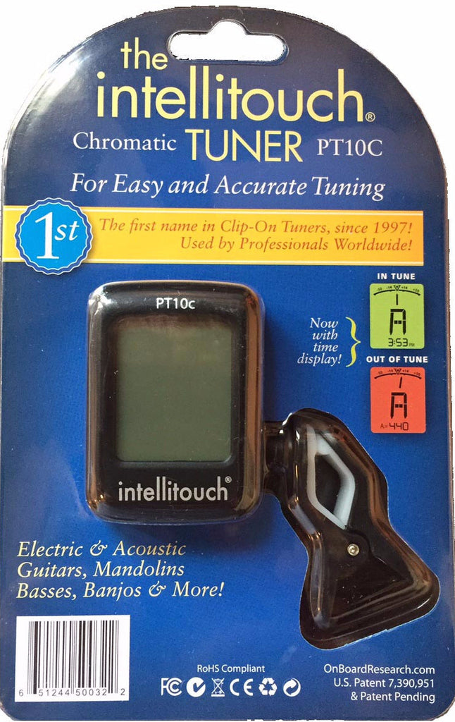 Intellitouch PT10C Clip-On Tuner With Clock