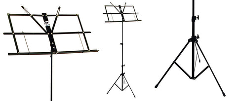 Profile MS033BP Sheet Music Stand W/ Bag - Black