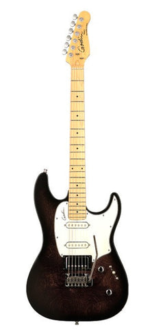 Godin Session Electric Guitar - Black Burst Semi Gloss/Maple